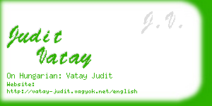 judit vatay business card
